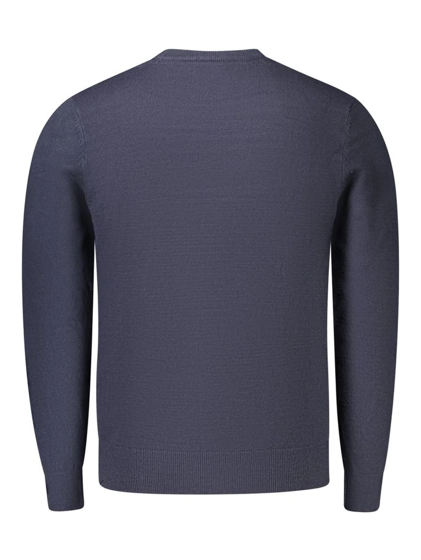 Blue Acrylic Men's Sweater