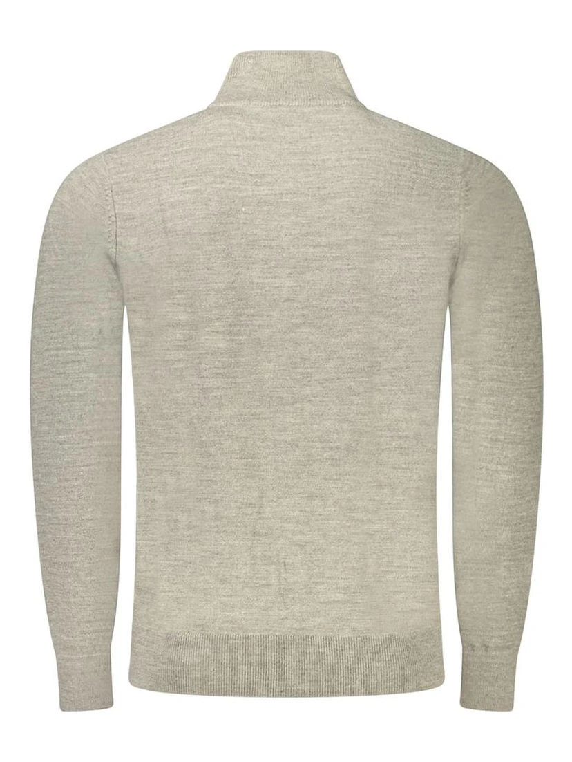 Grey Acrylic Men's Sweater