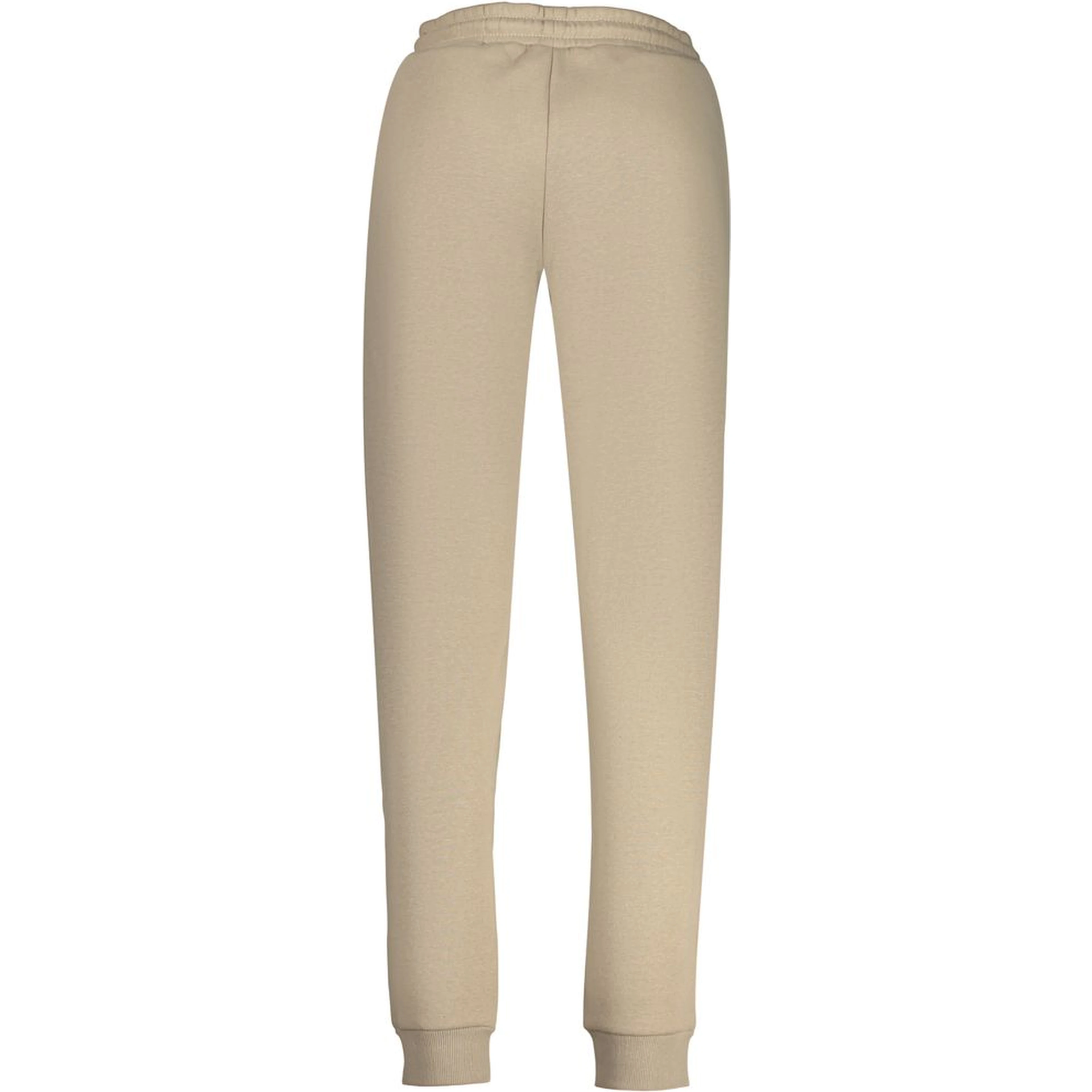 Beige Cotton Women's Trousers