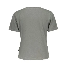 Grey Cotton Women's T-Shirt