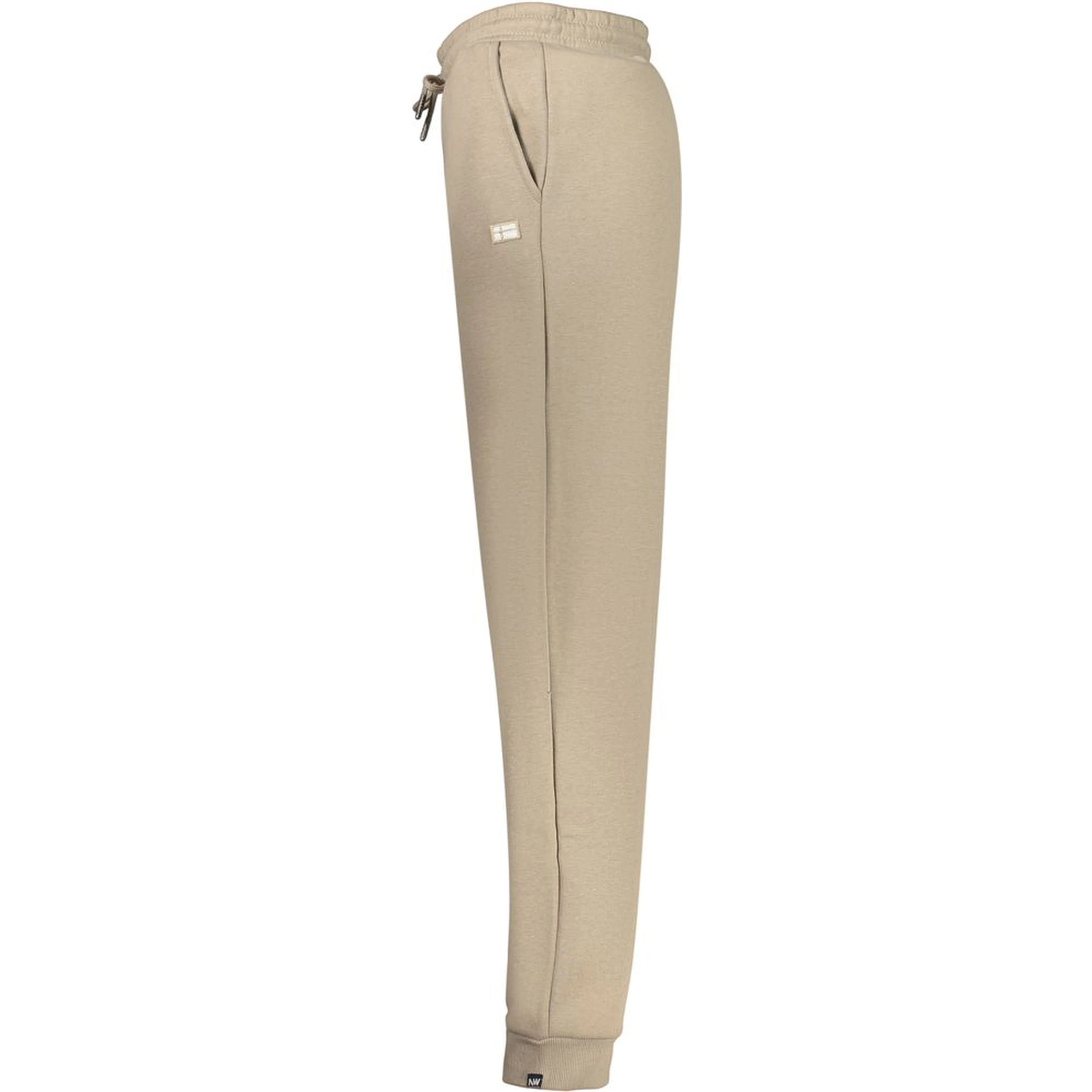 Beige Cotton Women's Trousers