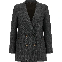 Gray Virgin Wool Blazer