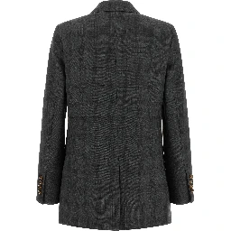 Gray Virgin Wool Blazer