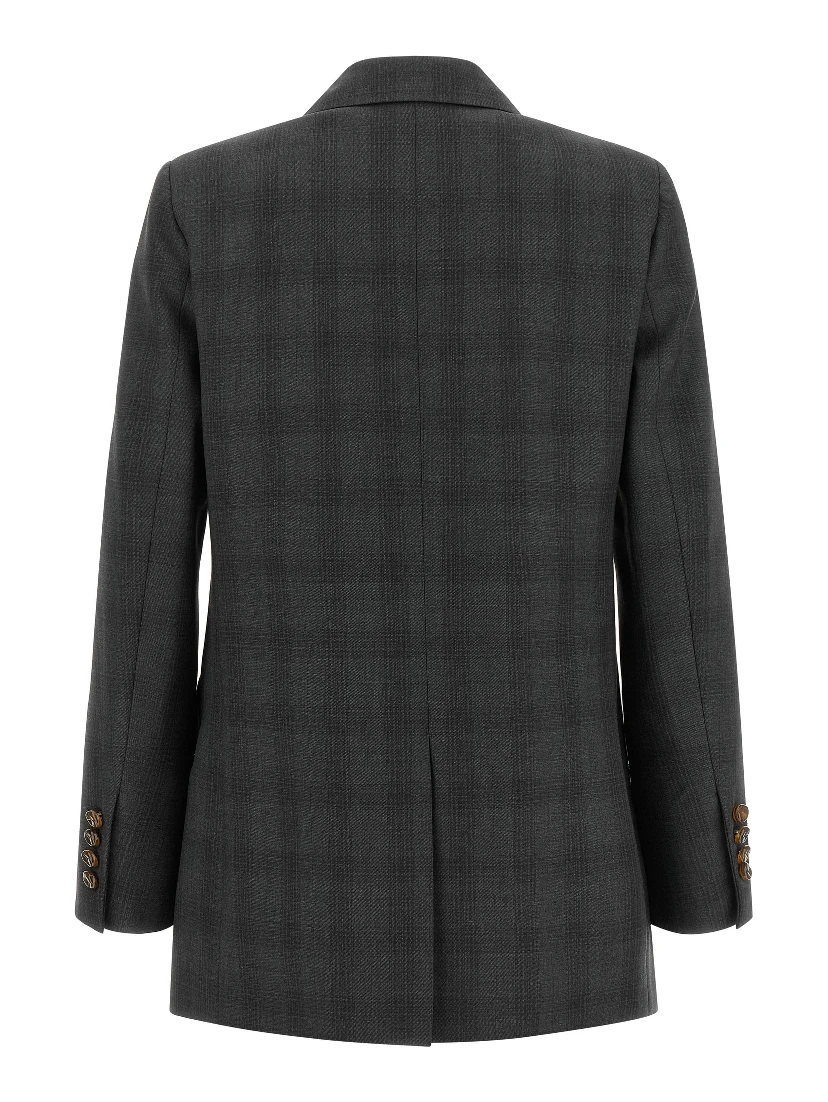 Gray Virgin Wool Blazer