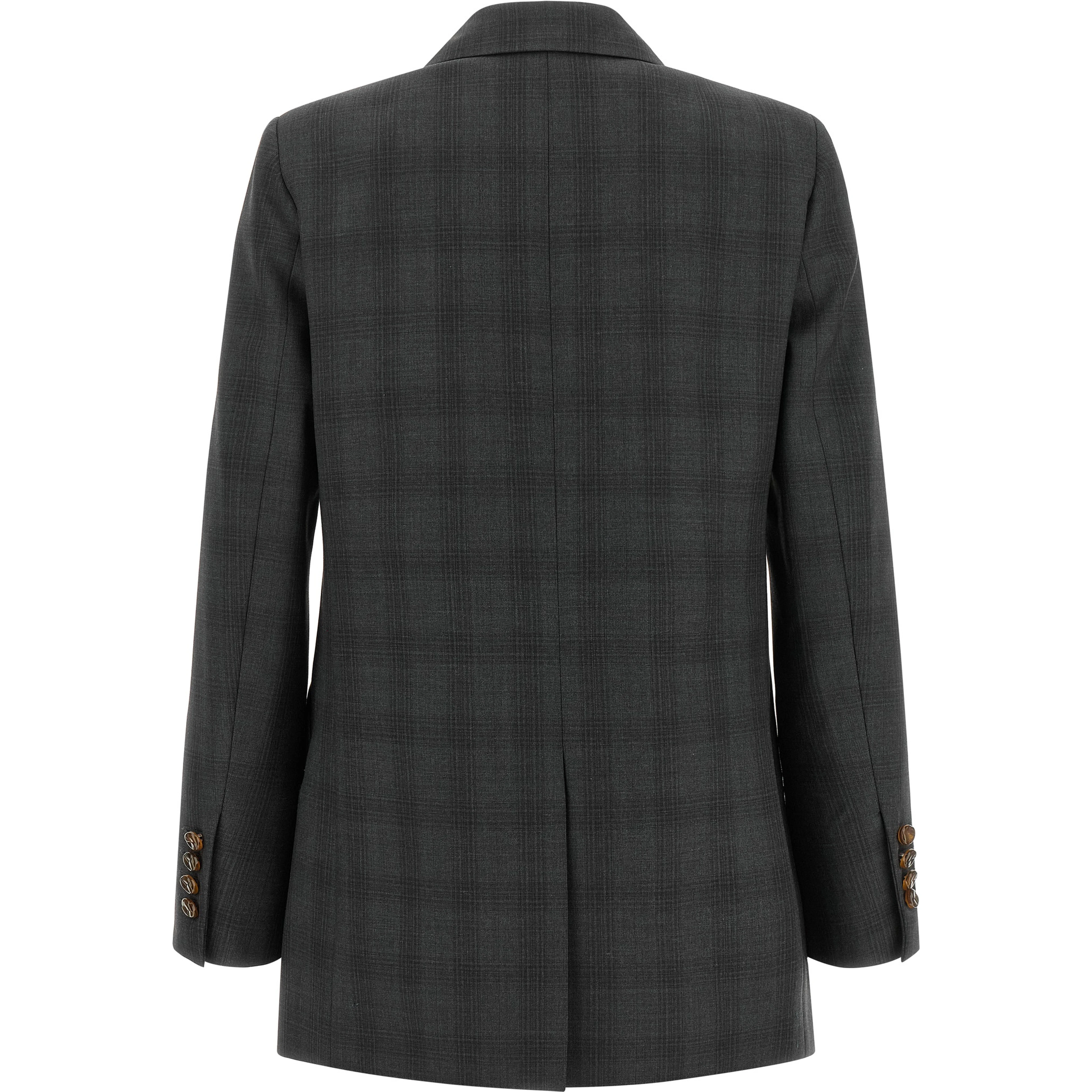 Gray Virgin Wool Blazer