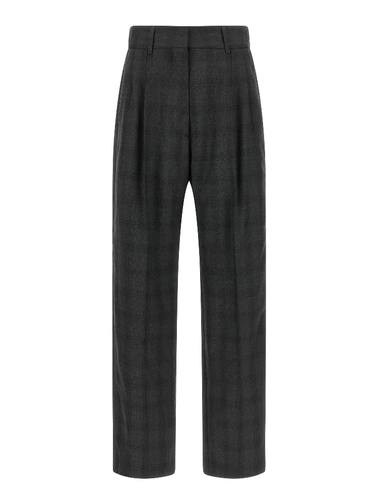 Gray Virgin Wool Dress Pants