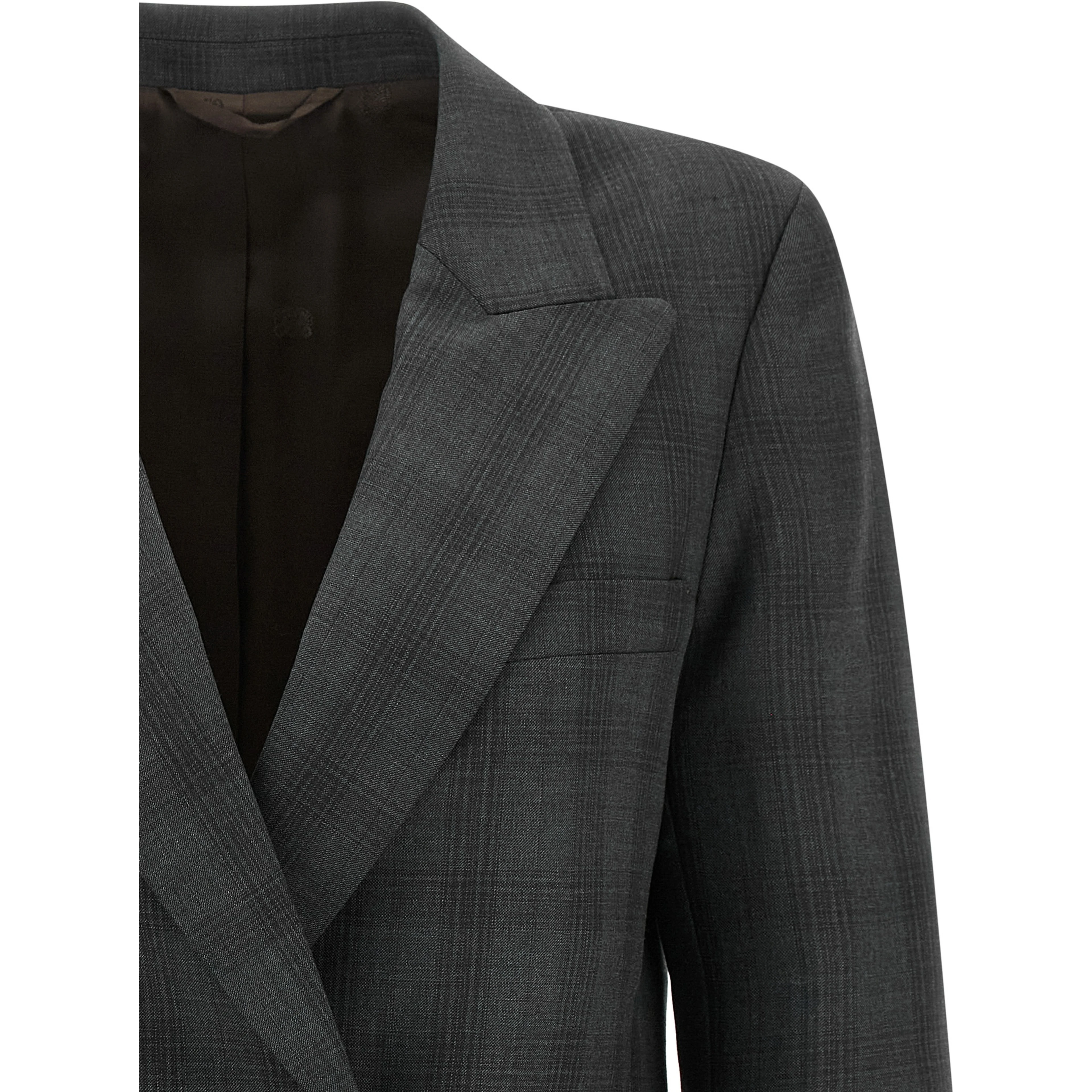 Gray Virgin Wool Blazer