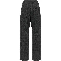 Gray Virgin Wool Dress Pants