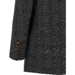 Gray Virgin Wool Blazer