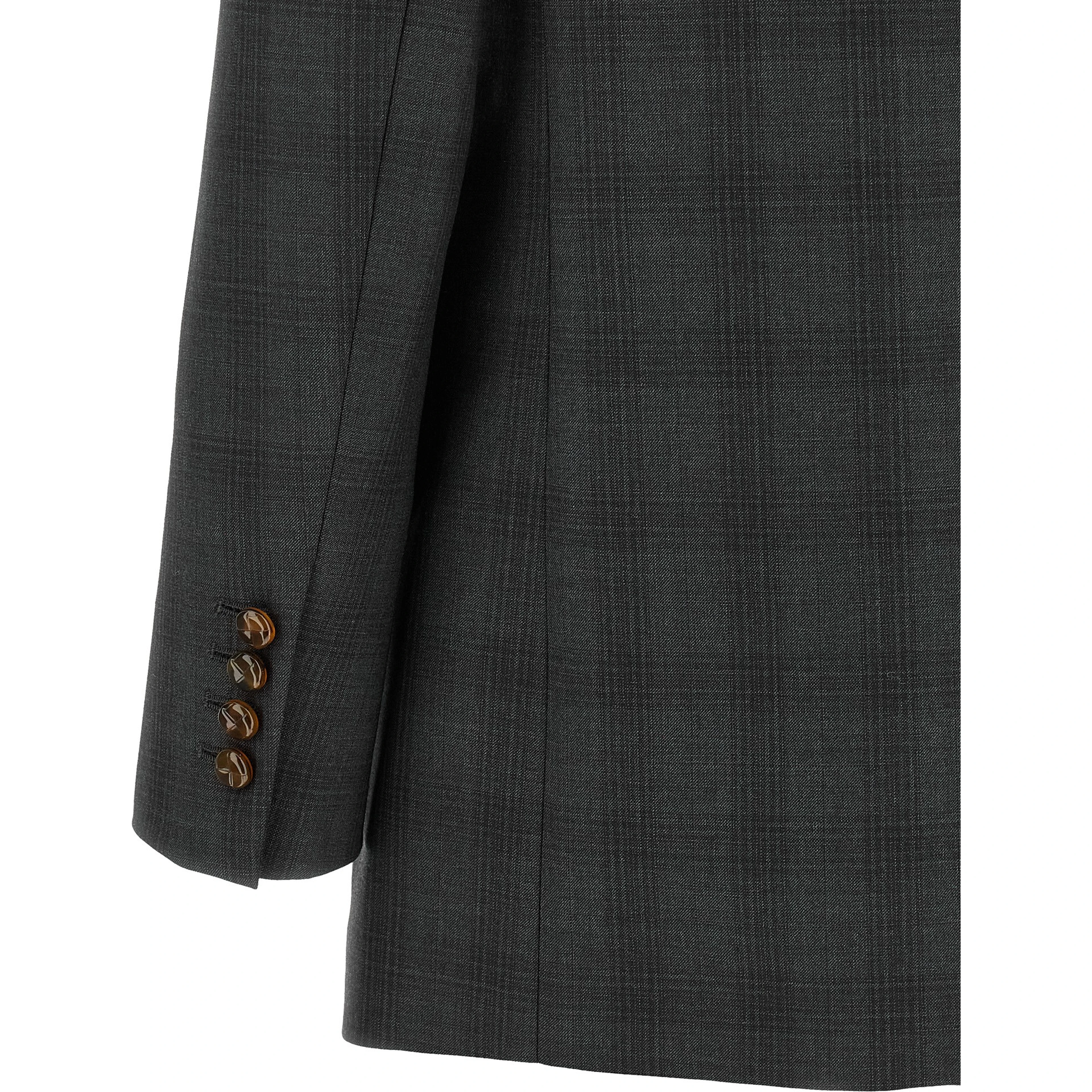 Gray Virgin Wool Blazer