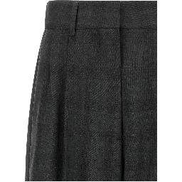 Gray Virgin Wool Dress Pants