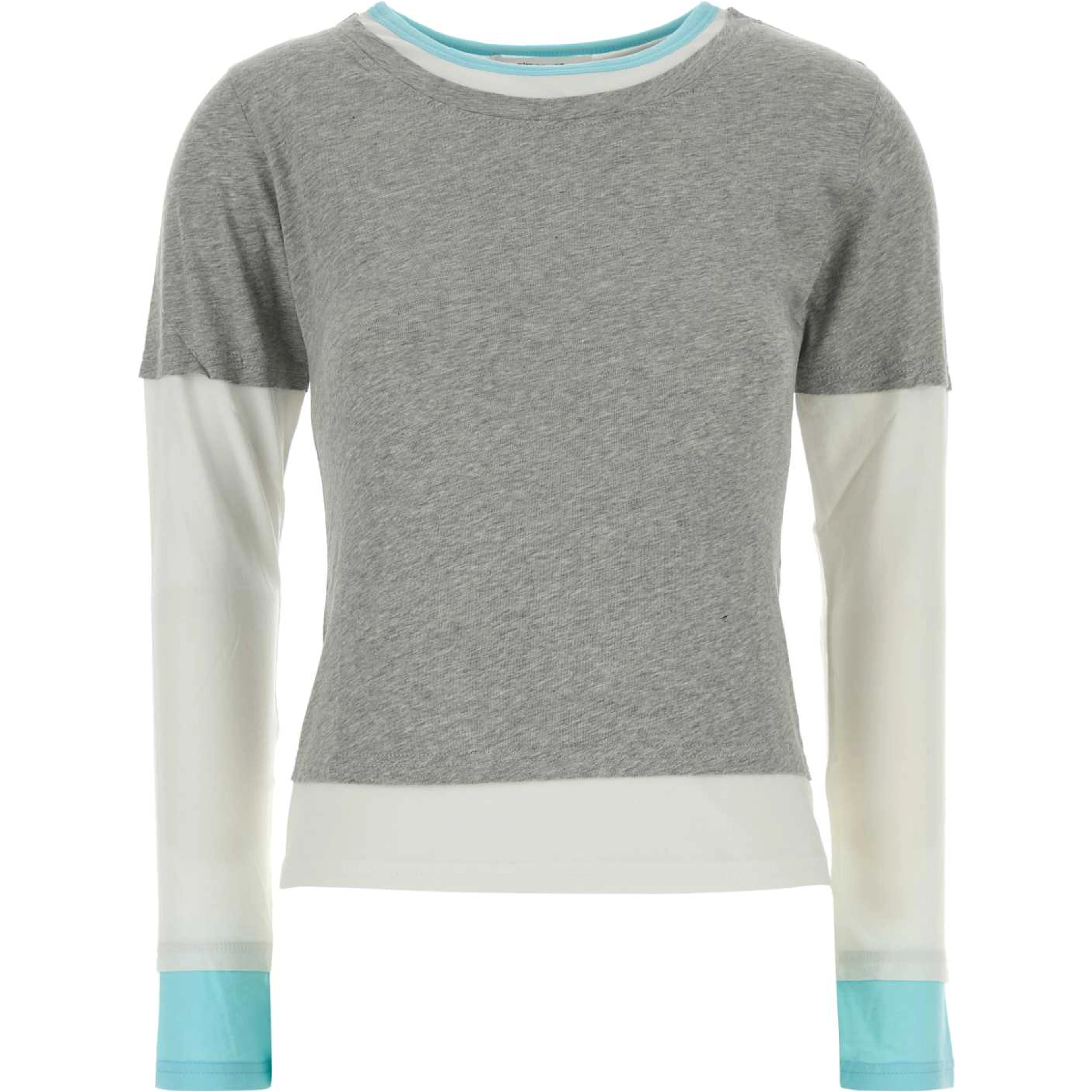 TRIPLE TEE GREY-WHITE