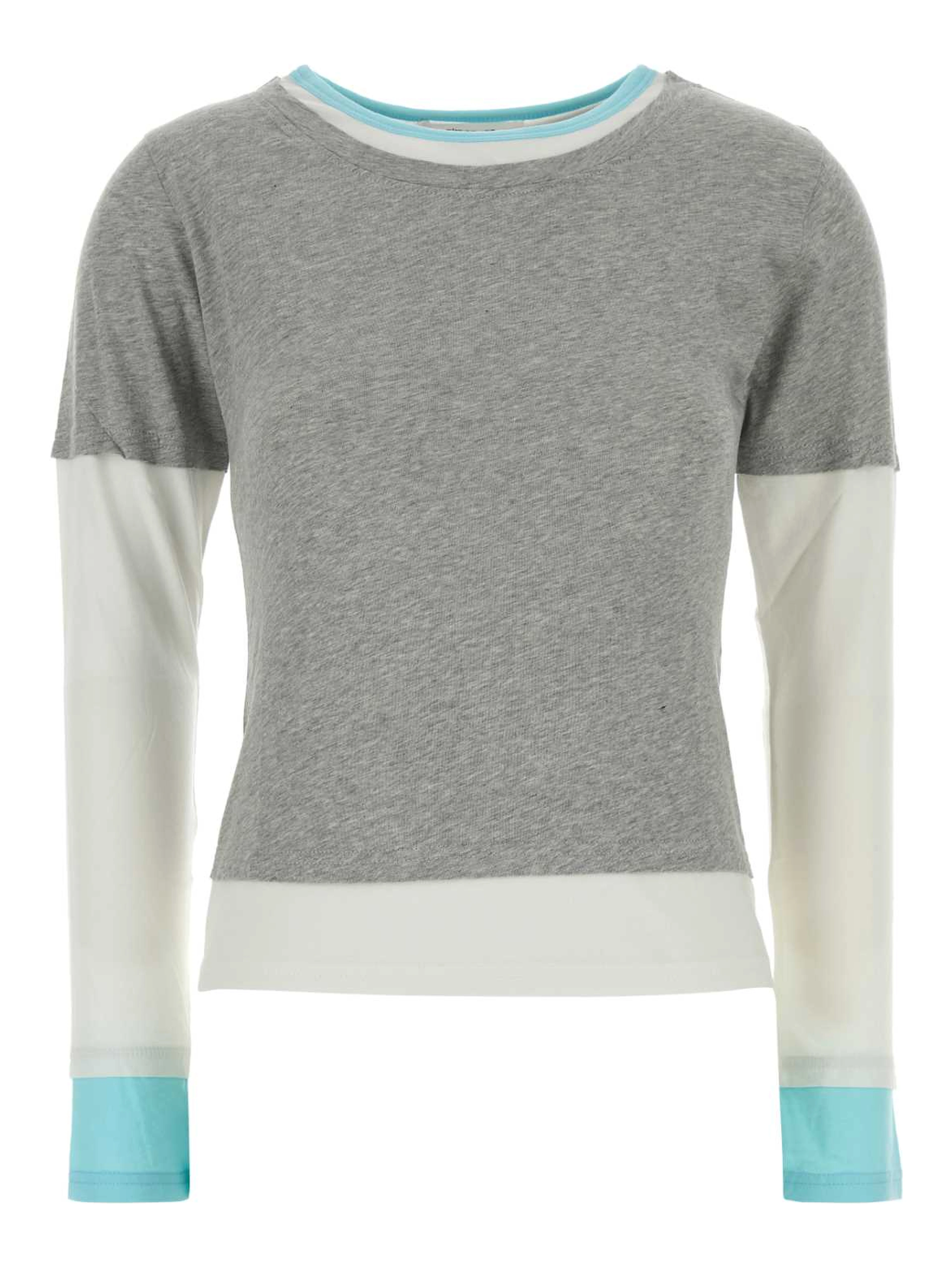 TRIPLE TEE GREY-WHITE