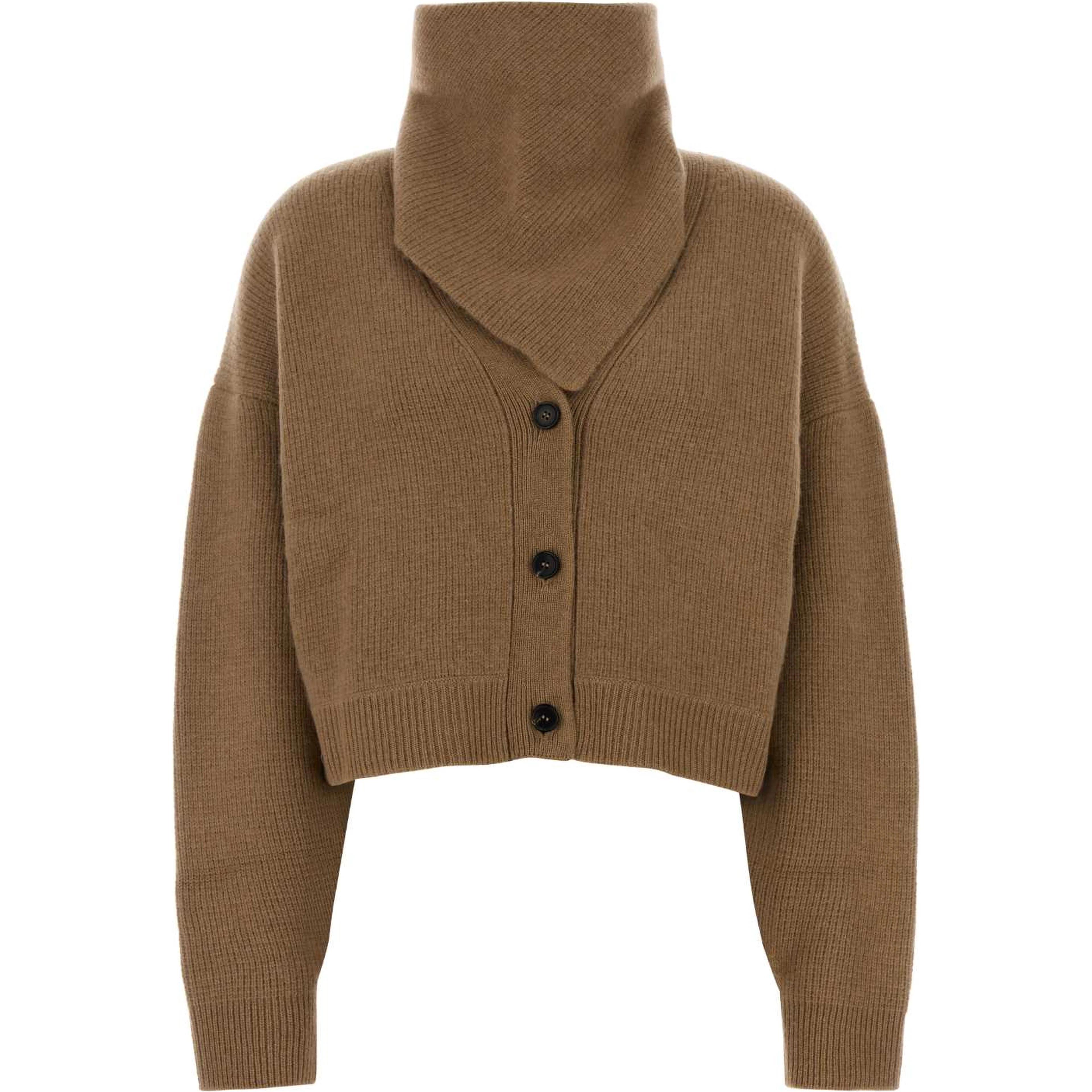 CARDIGAN WITH DETACHABLE SCARF