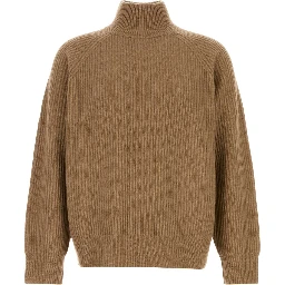 RIBBED SWEATER WITH COLLAR