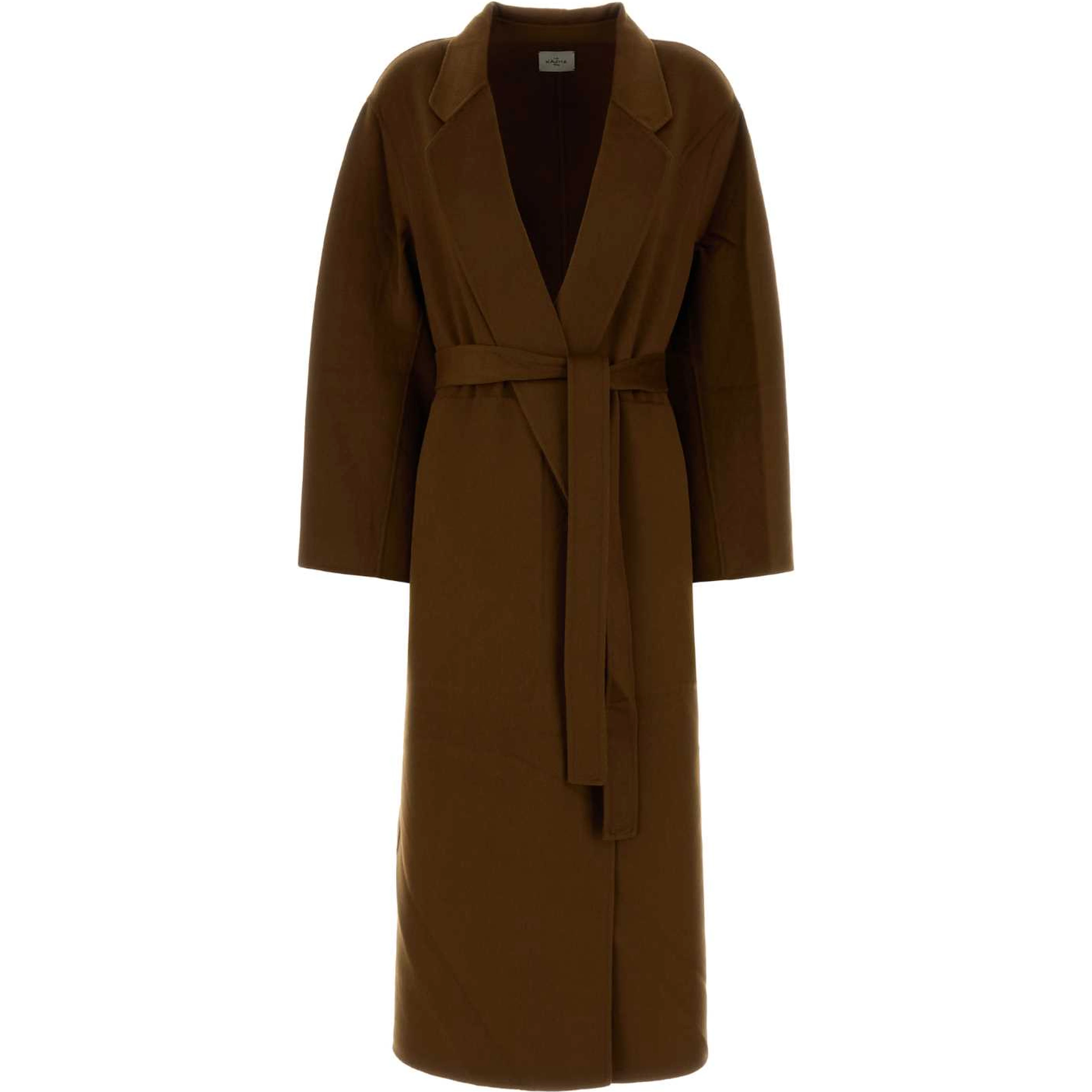 UNISEX DOUBLE FACE CASHMERE COAT WITH BELT