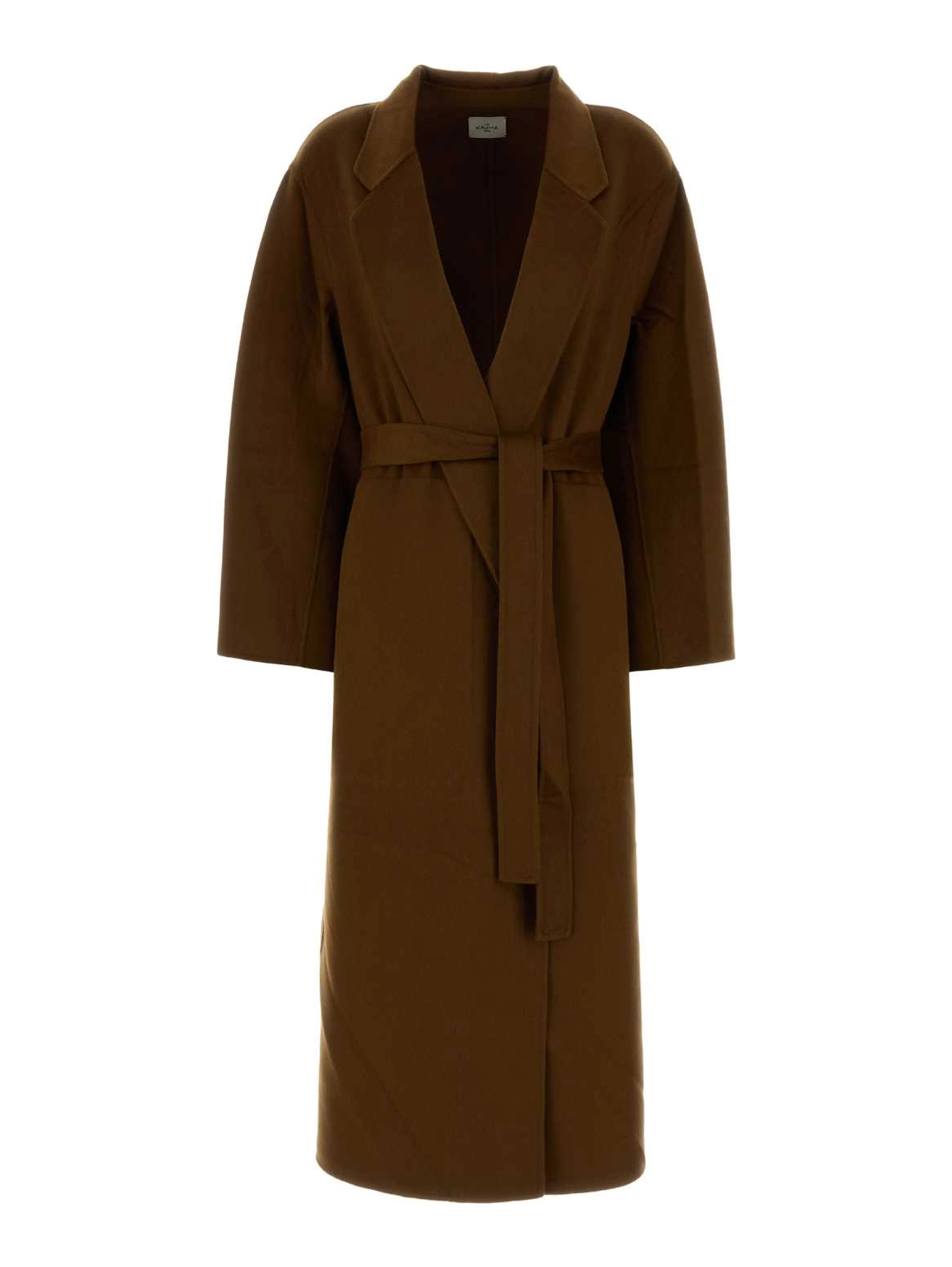 UNISEX DOUBLE FACE CASHMERE COAT WITH BELT