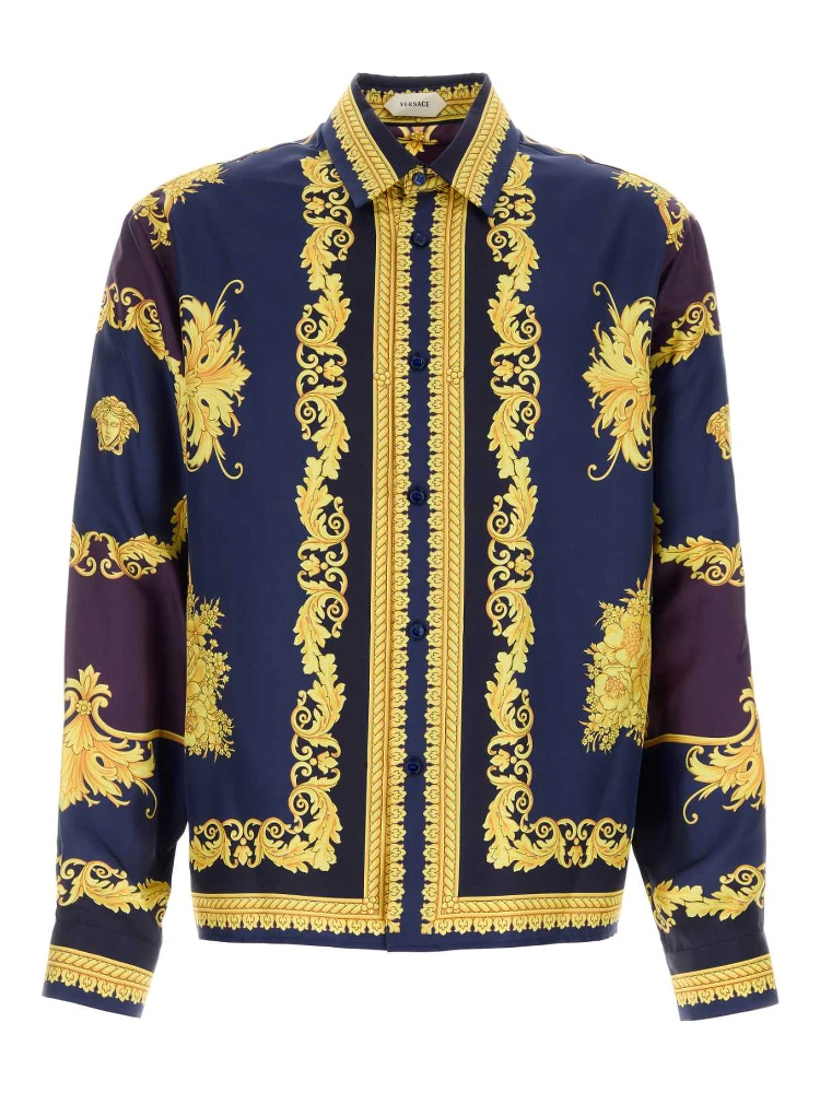 INFORMAL SHIRT SILK TWILL PRINT NEW BAROCCO FOULAR