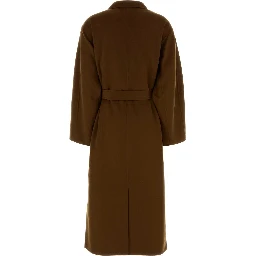 UNISEX DOUBLE FACE CASHMERE COAT WITH BELT