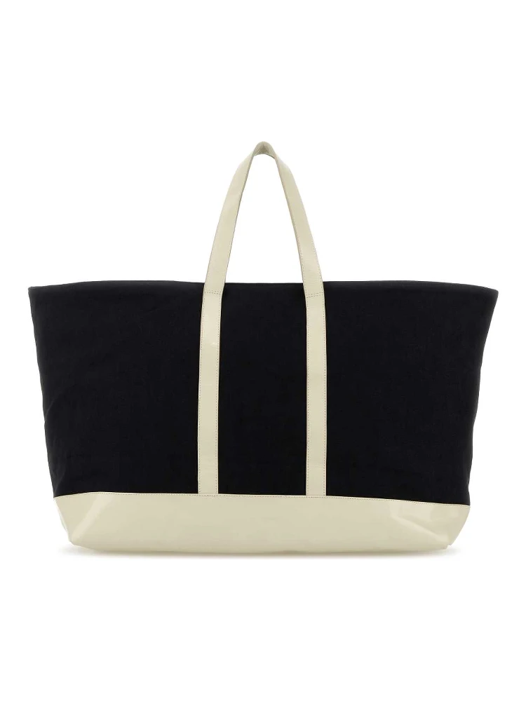 BIG TOTE BAG BLACK - BEIGE