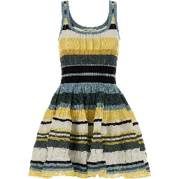 CRINOLINE DRESS MULTICOLOR YELLOW CRINO