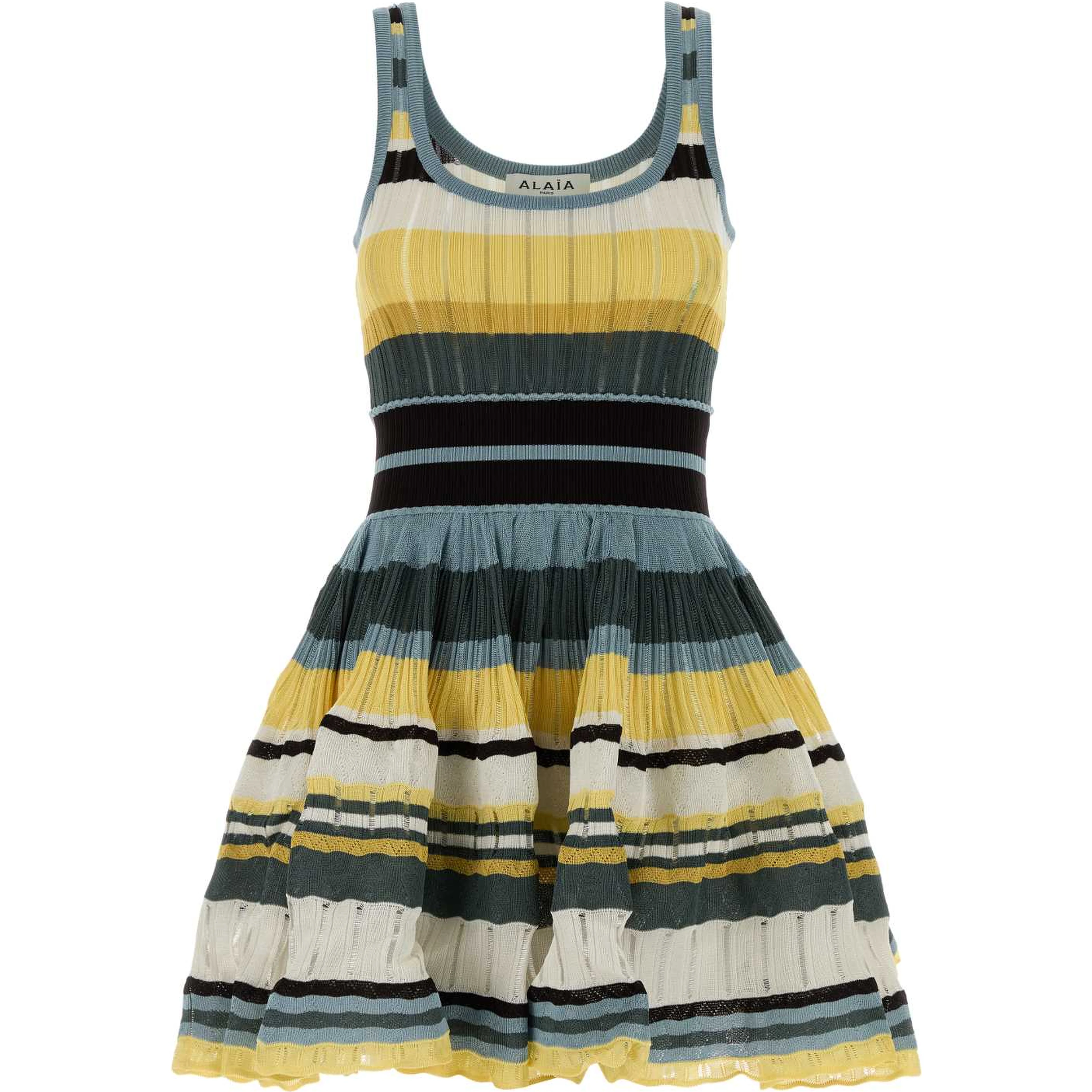 CRINOLINE DRESS MULTICOLOR YELLOW CRINO