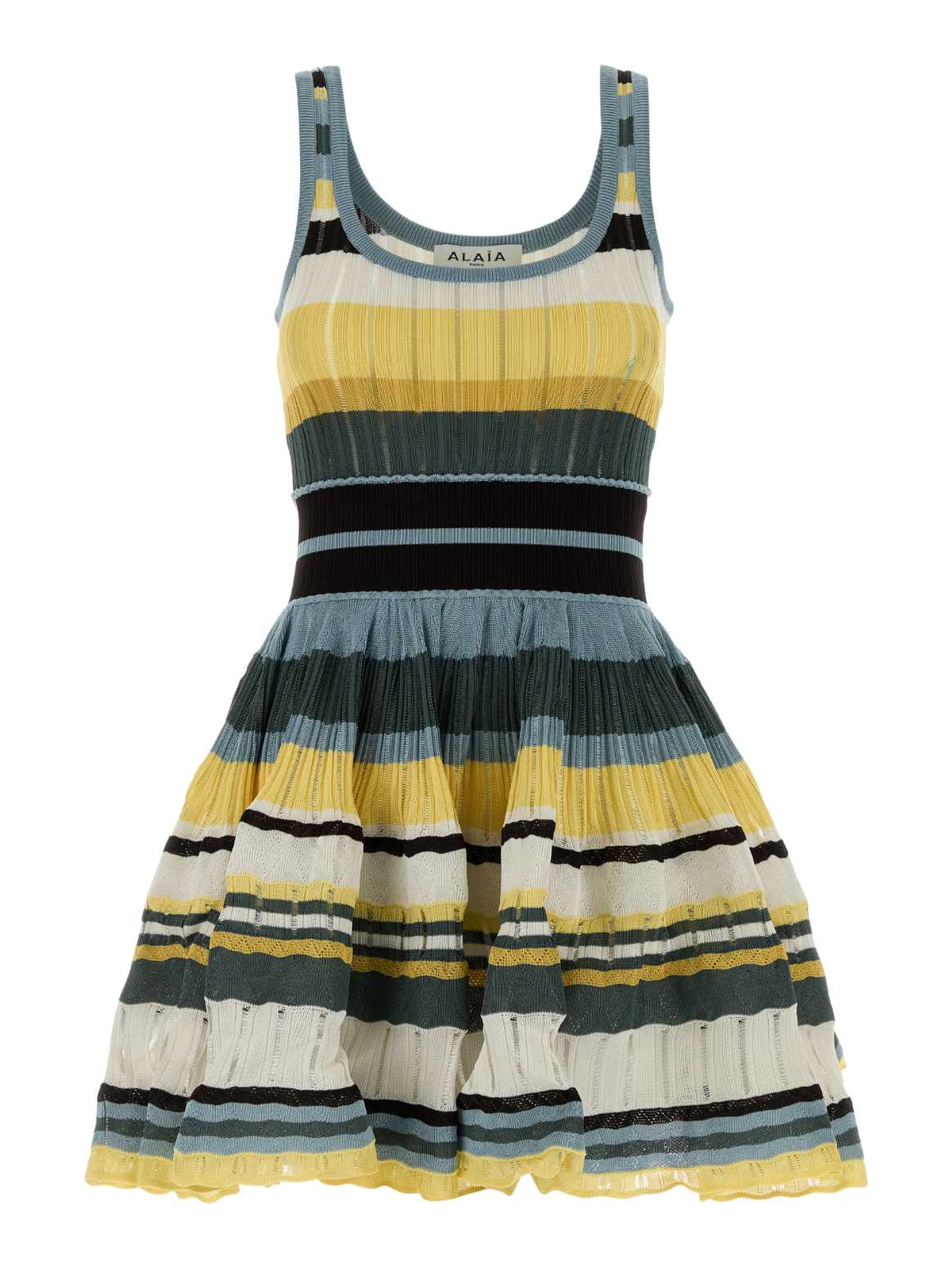 CRINOLINE DRESS MULTICOLOR YELLOW CRINO