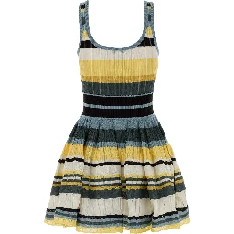 CRINOLINE DRESS MULTICOLOR YELLOW CRINO