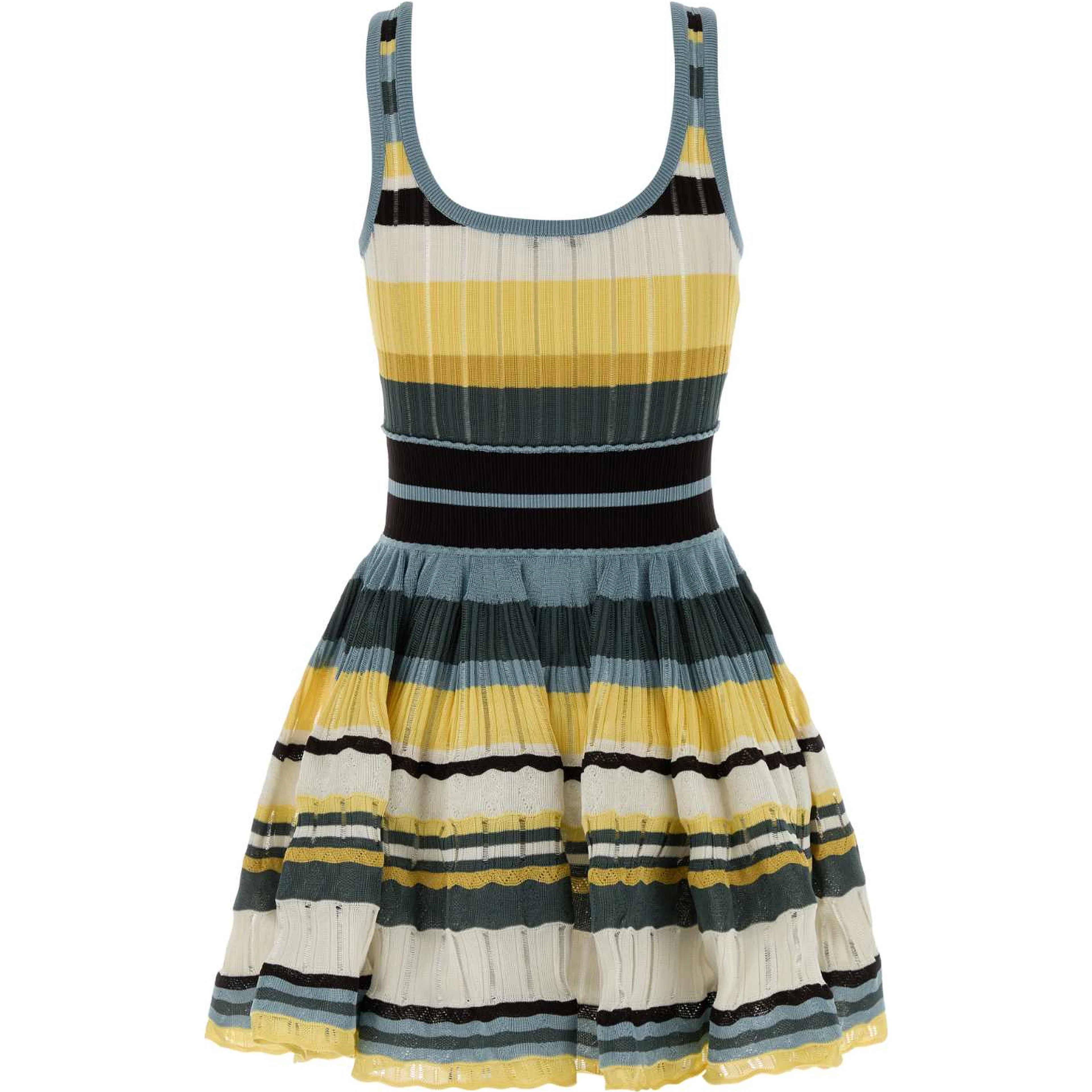 CRINOLINE DRESS MULTICOLOR YELLOW CRINO