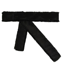 Black Velvet Wrap Around Tie Cintura Belt