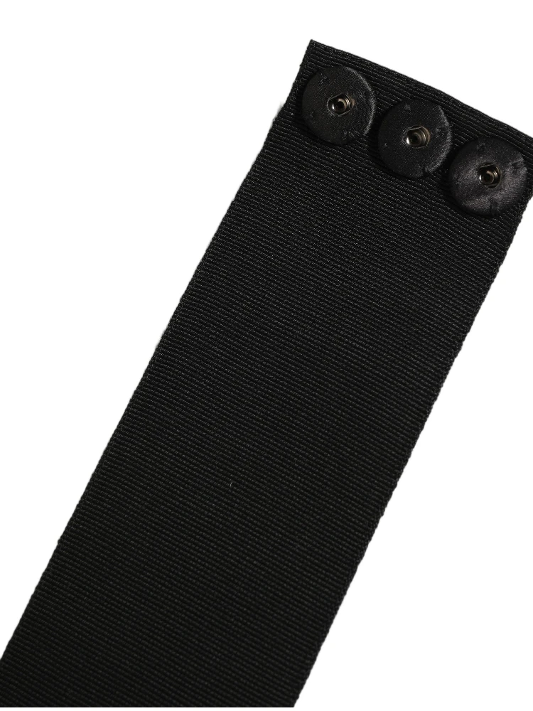 Black Cotton Wrap Around Tie Cintura Belt alternative