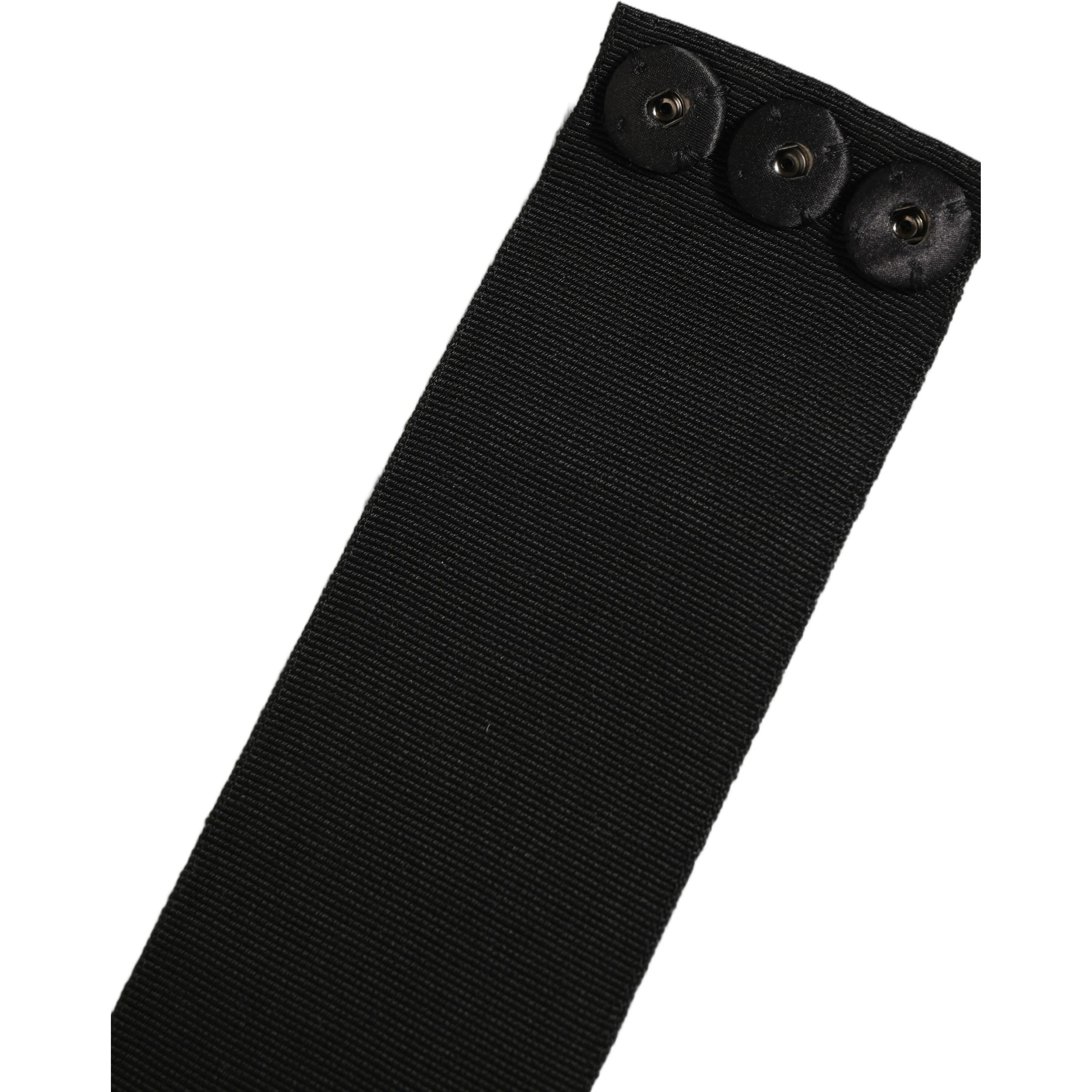 Black Cotton Wrap Around Tie Cintura Belt