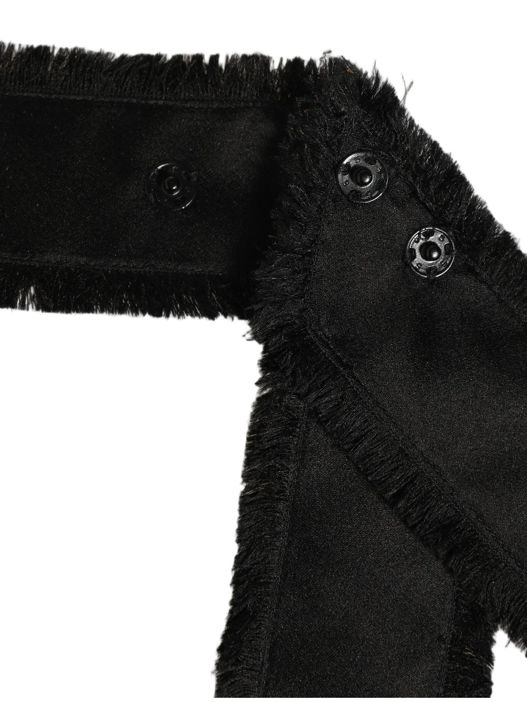 Black Velvet Wrap Around Tie Cintura Belt alternative