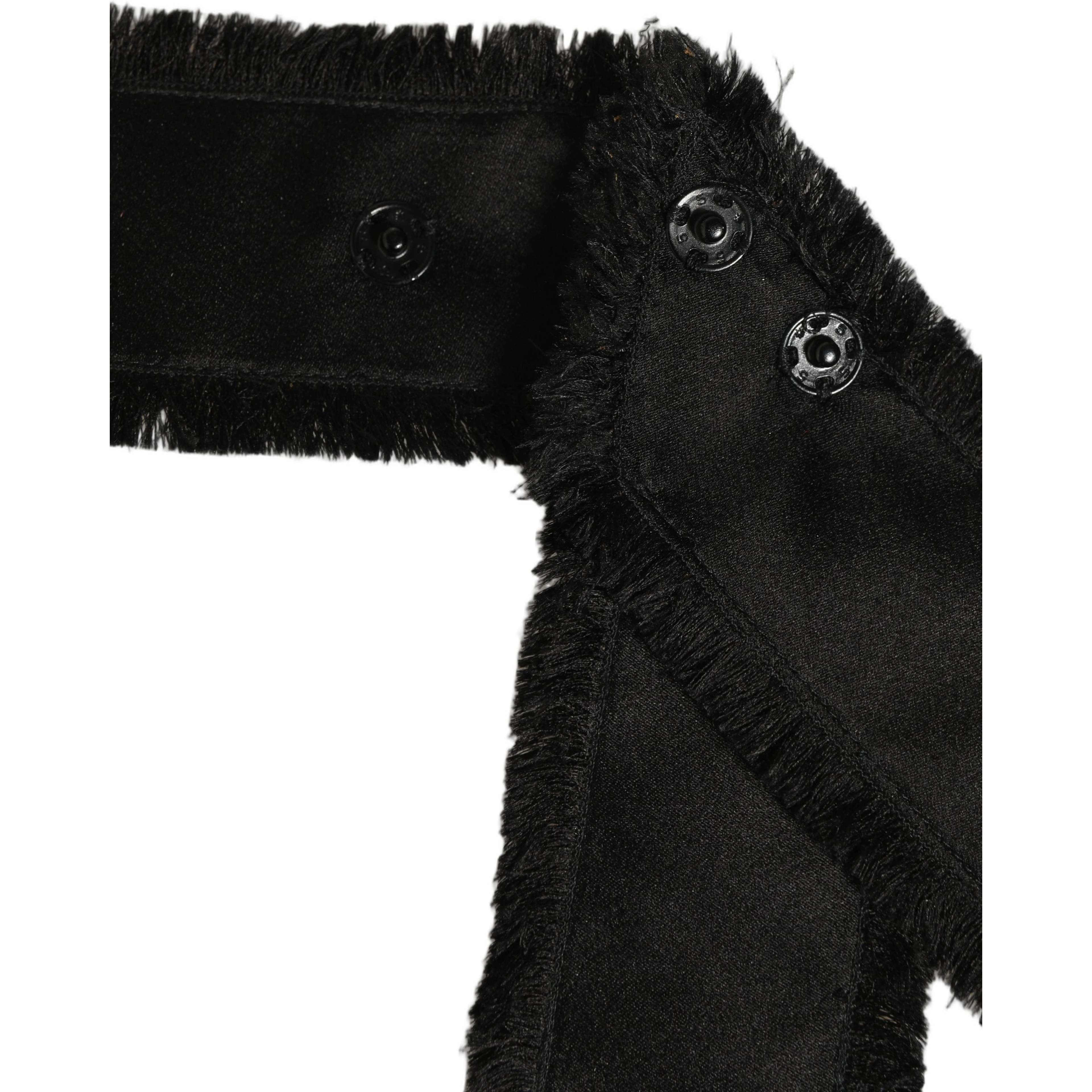 Black Velvet Wrap Around Tie Cintura Belt