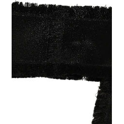 Black Velvet Wrap Around Tie Cintura Belt