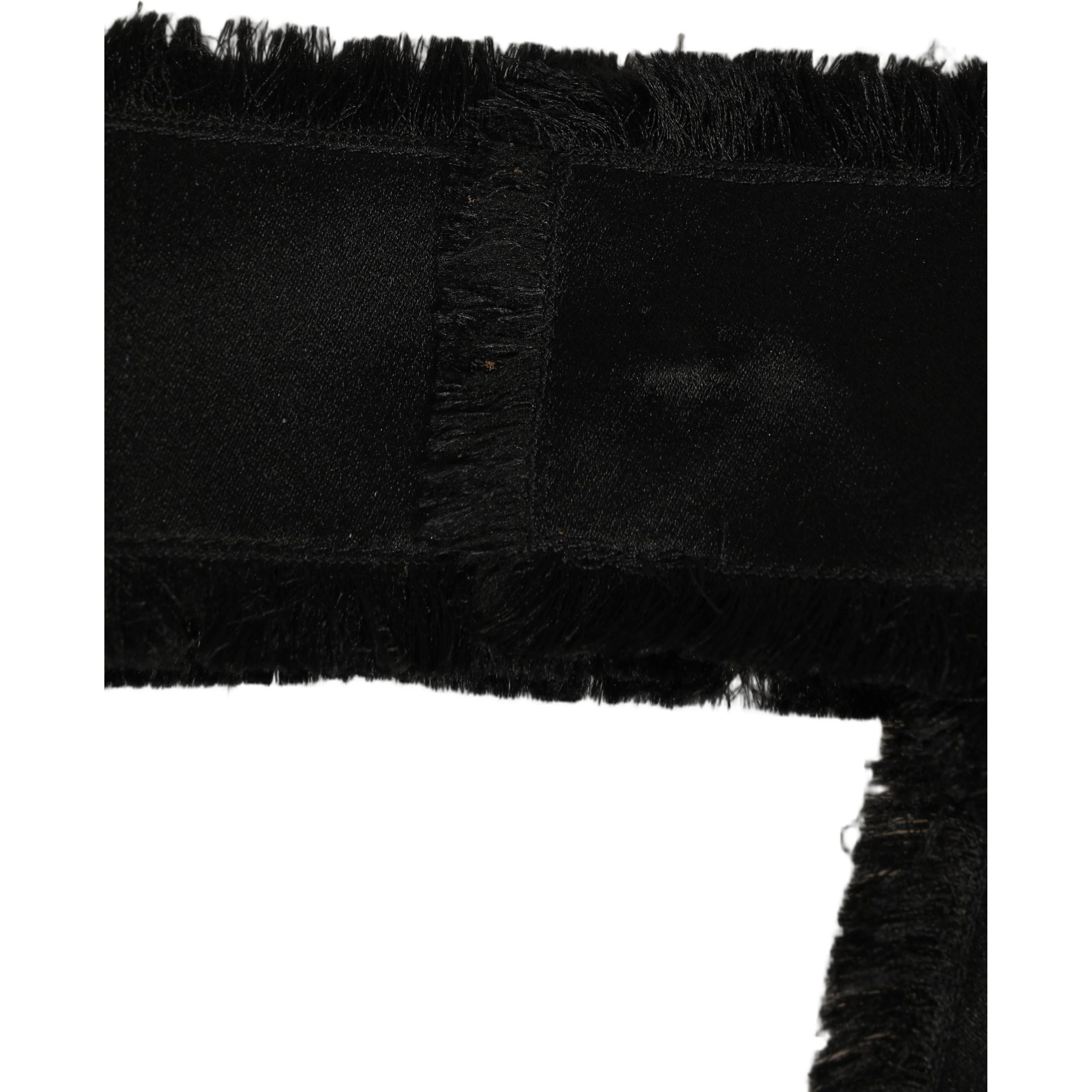 Black Velvet Wrap Around Tie Cintura Belt