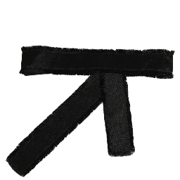 Black Velvet Wrap Around Tie Cintura Belt