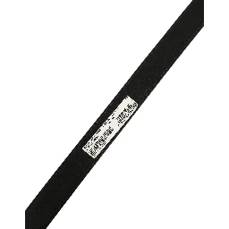 Black Leather Double Wrap Metal Buckle Belt