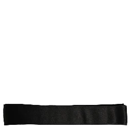 Black Satin Silk Wide Band Waist Cintura Belt