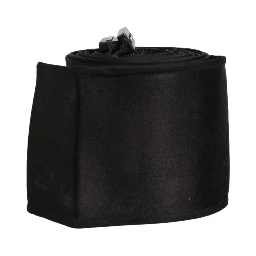 Black Satin Silk Wide Band Waist Cintura Belt