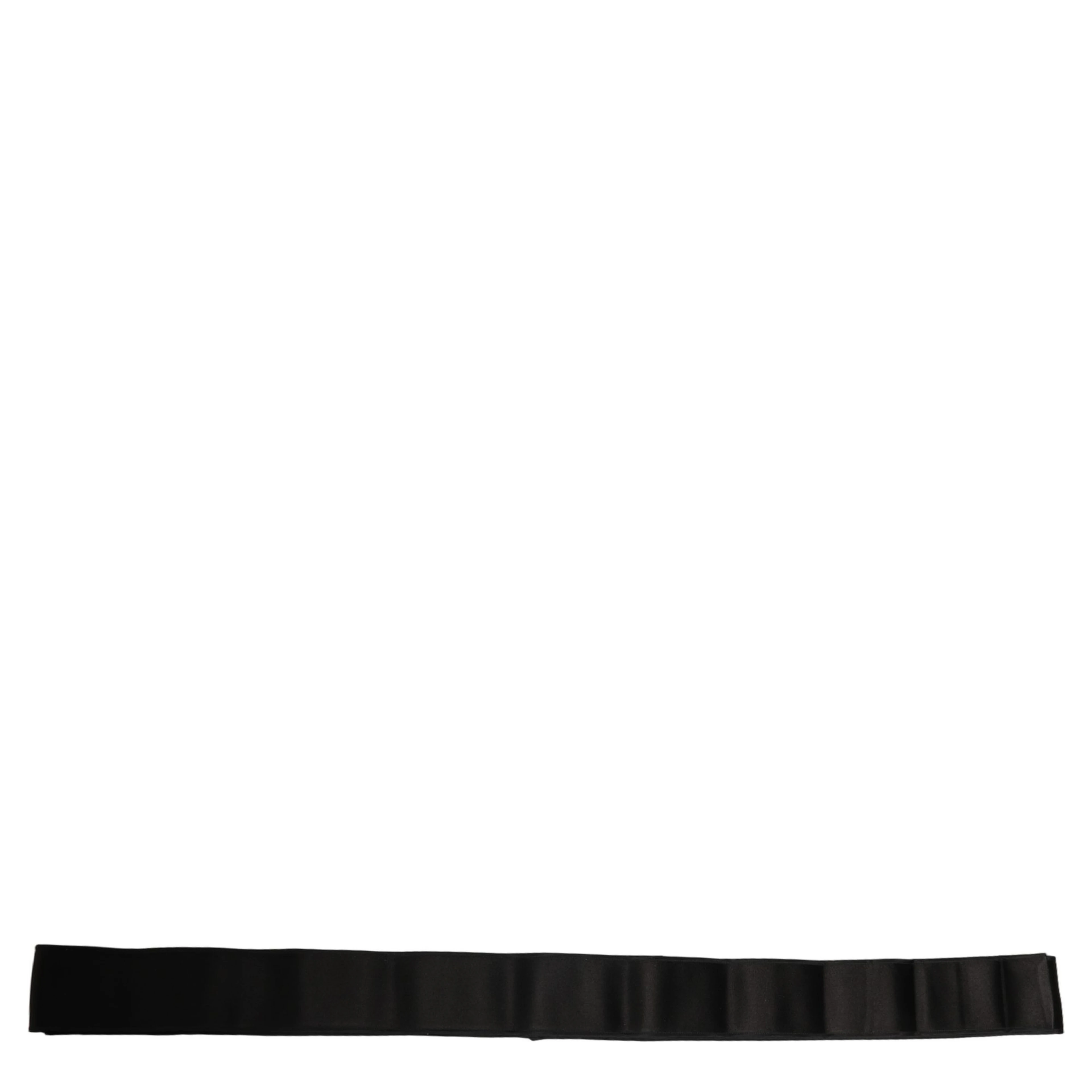 Black Satin Silk Wide Band Waist Cintura Belt