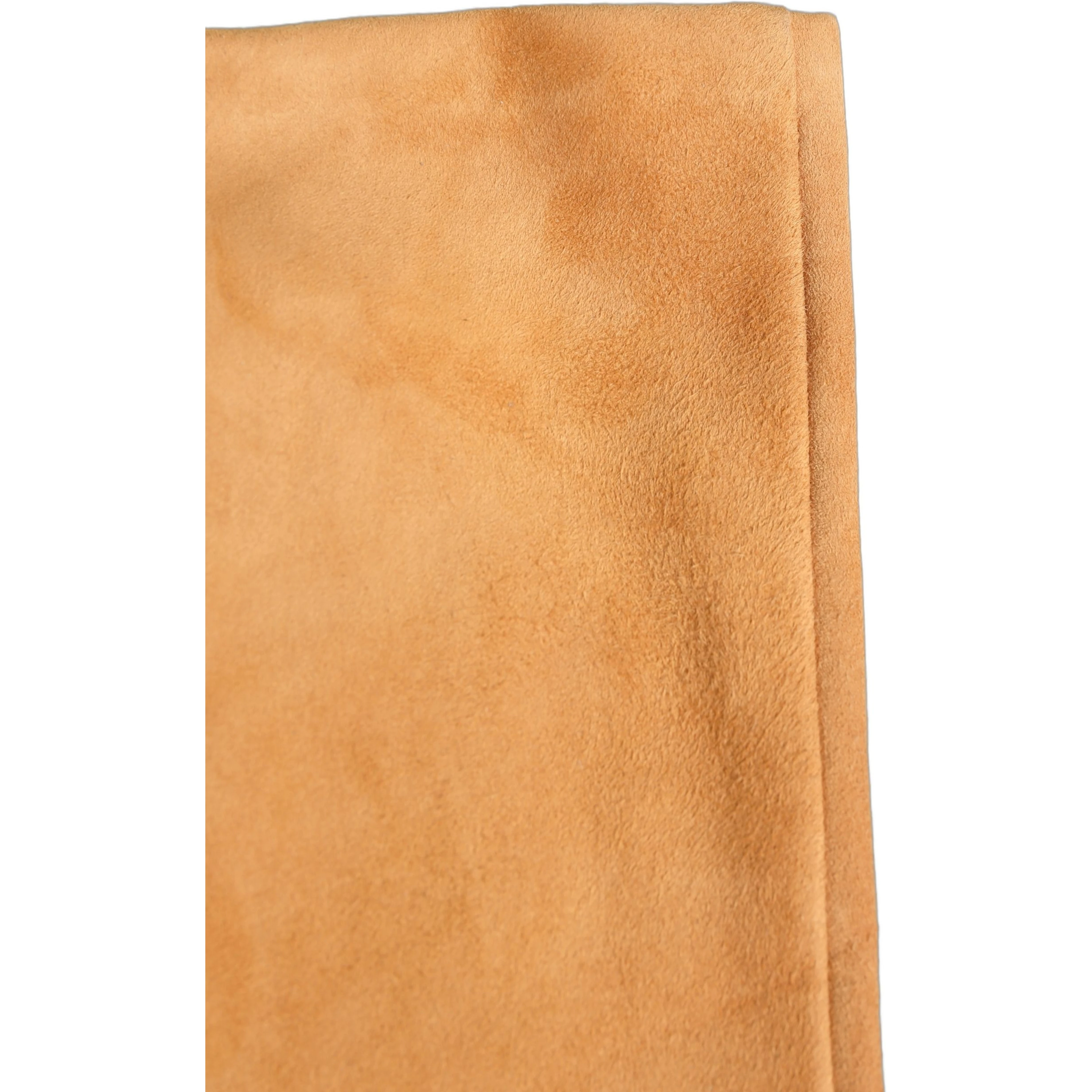Tan Genuine Leather Suede Elbow Length Gloves
