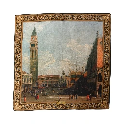 Multicolor Silk Printed Square Foulard Scarf