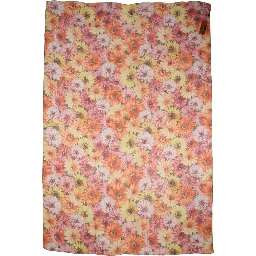 Multicolor Floral Silk Shawl Stole Scarf