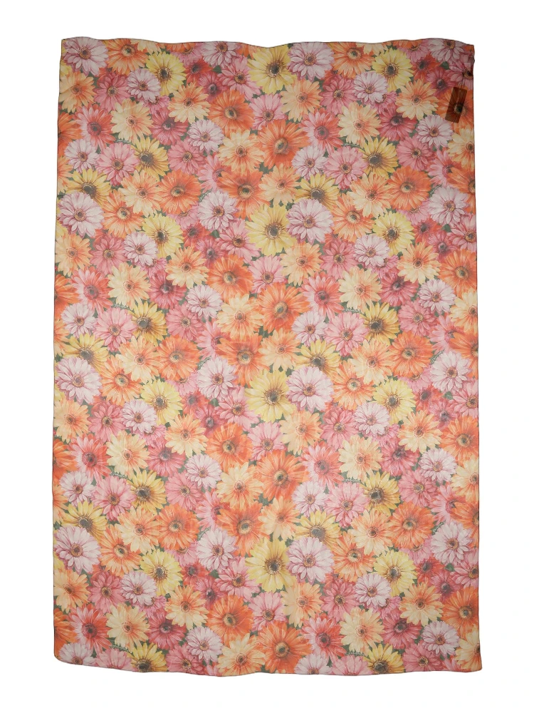 Multicolor Floral Silk Shawl Stole Scarf