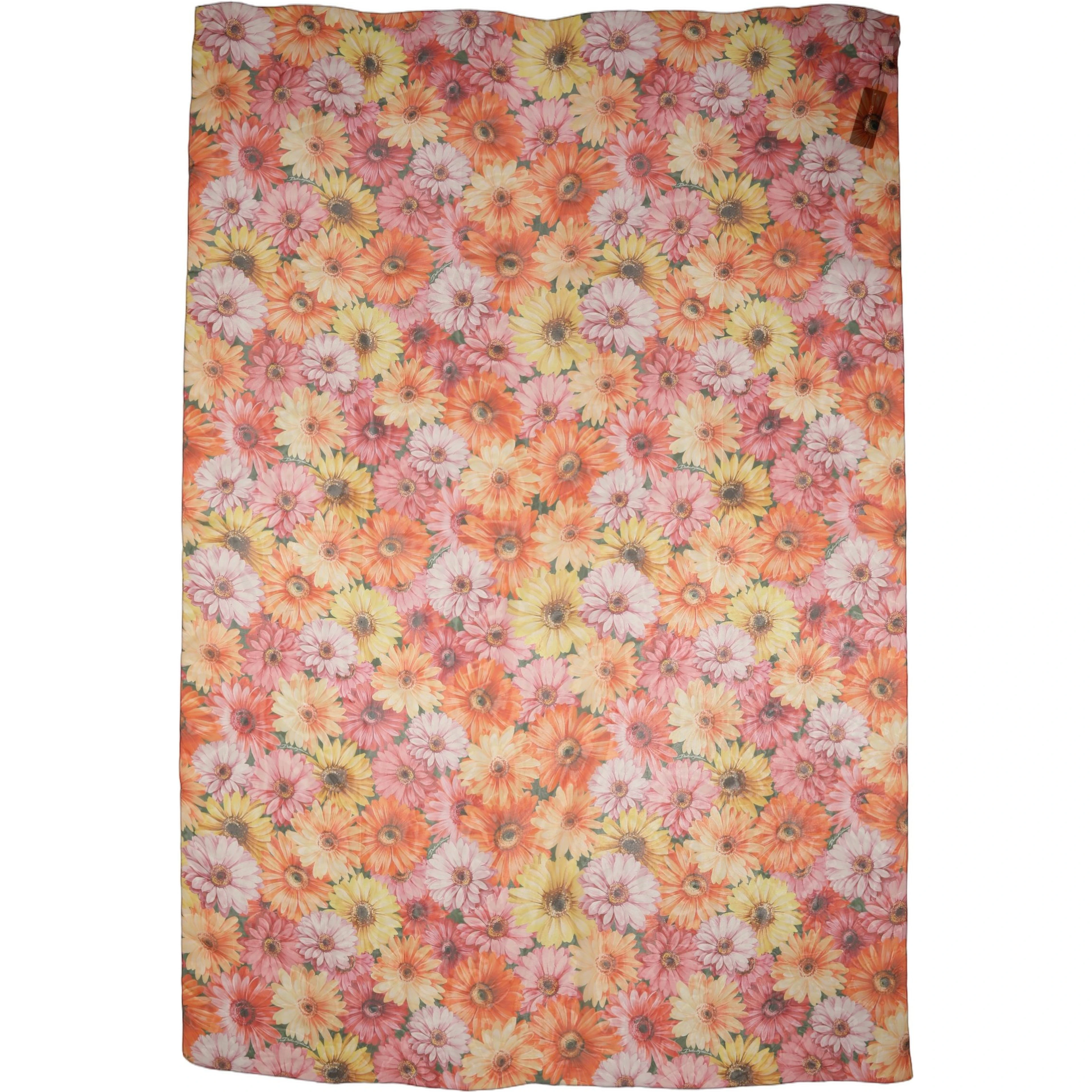 Multicolor Floral Silk Shawl Stole Scarf