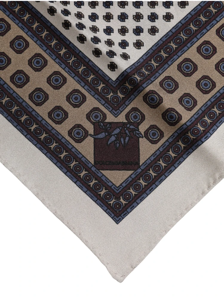 Multicolor Geometric Handkerchief Pocket Scarf alternative