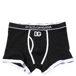 Black DG Interlock Regular Boxer Underwear