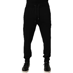 Black Cotton Jogger Men Sweatpants Pants