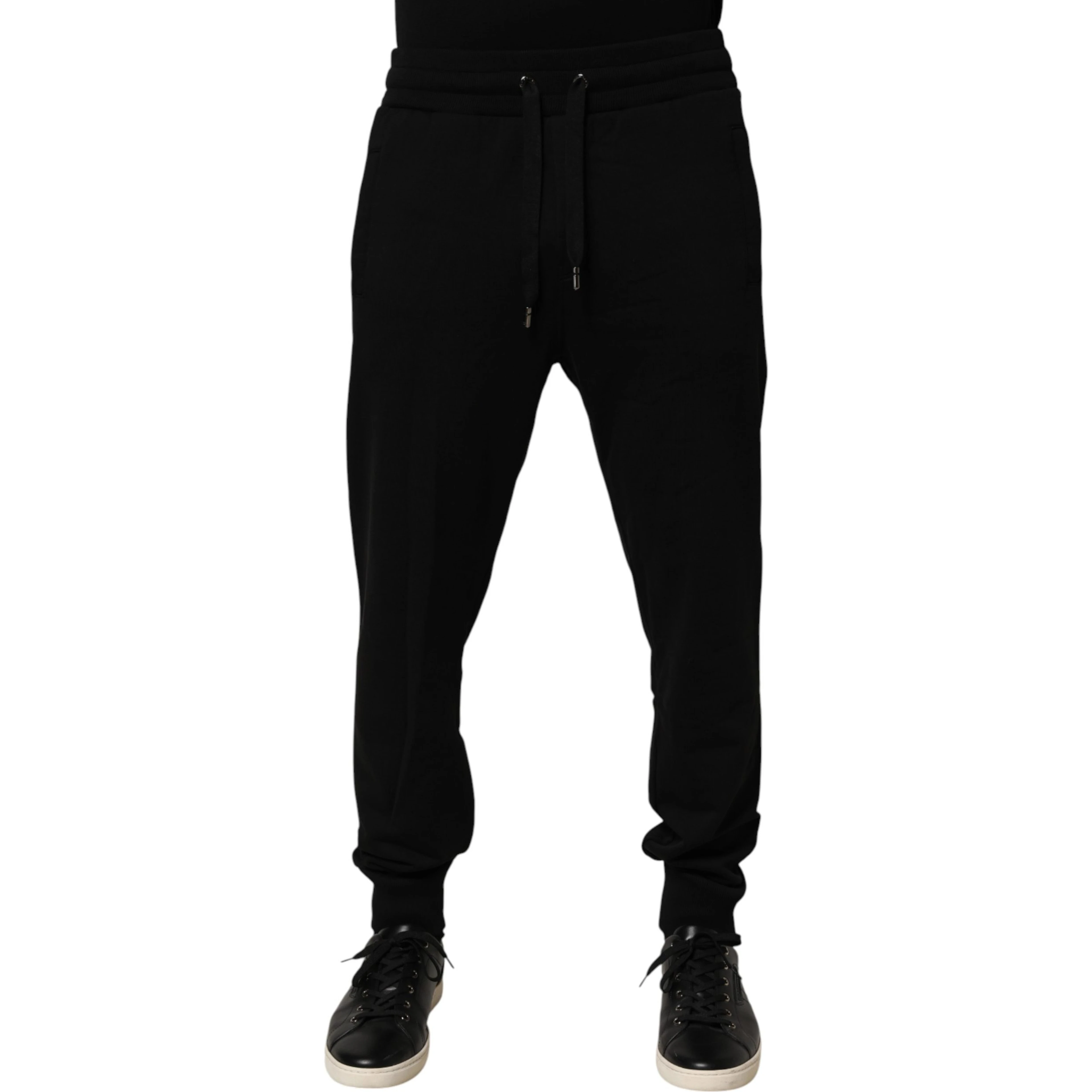 Black Cotton Jogger Men Sweatpants Pants